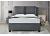 5ft King Size Ashley Grey Faux Leather Ottoman Storage Bed frame 6